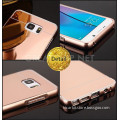 2016 mobile accessory aluminium metal acrylic back branded cell phone case/ mirror phone case cover for samsung galaxy s4